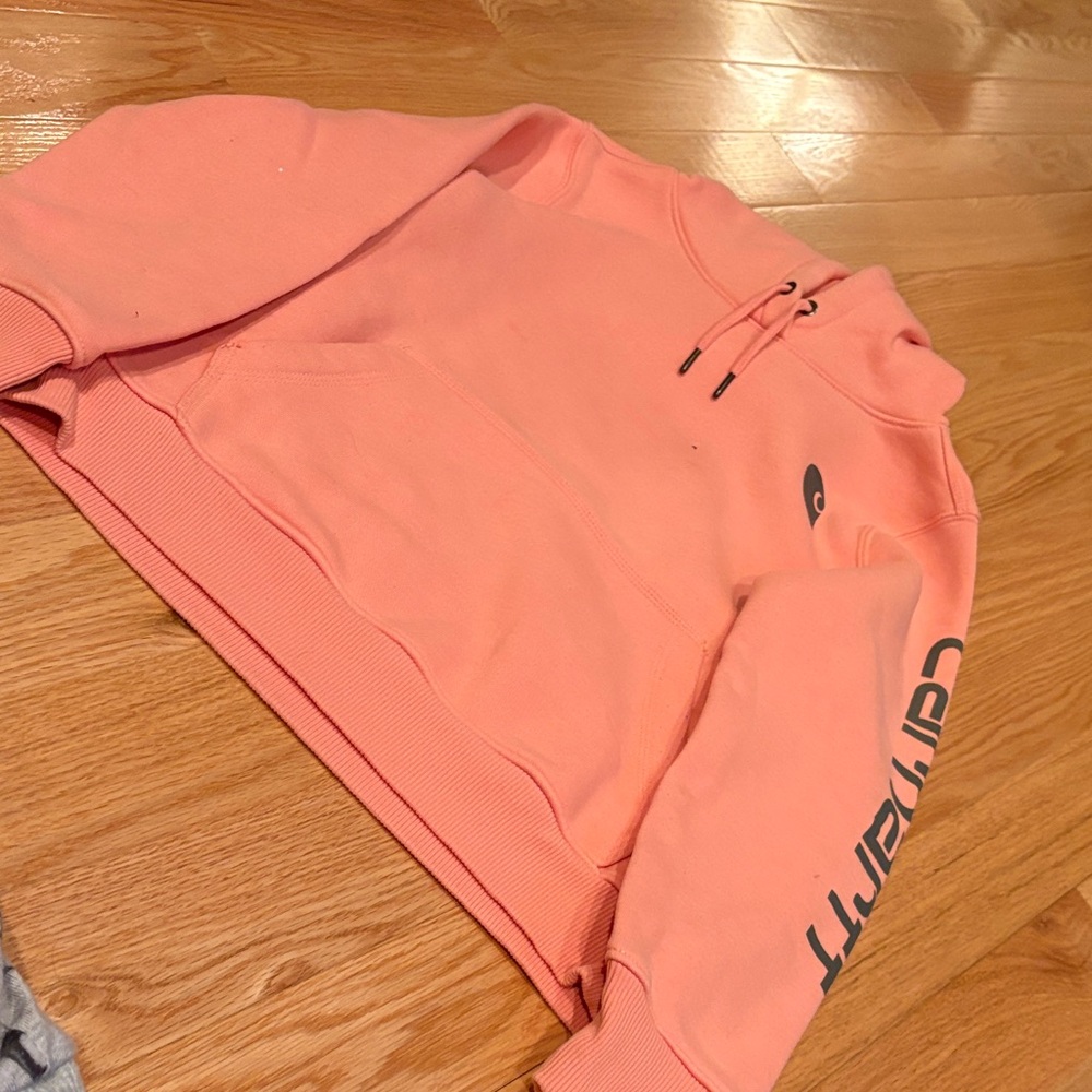 Carhartt Coral Sweatshirt with Sleeve Logo